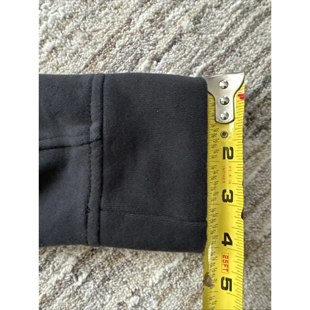 Lululemon Pullover Women Black Sz 8 Fleece Be True Crewneck Side Zips Quilt Patt